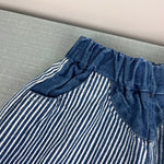 Load image into Gallery viewer, Vintage Little by Little Striped Bubble Jeans 12 Months
