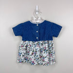 Load image into Gallery viewer, Vintage Evy Floral Lace Denim Heart Top Toddler Girl
