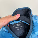 Load image into Gallery viewer, L.L. Bean Infants&#39; Ultralight 650 Bunting Rust Orange Animal Camo 3-6 Months
