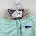 Load image into Gallery viewer, Patagonia Baby Reversible Puff-Ball Bunting Mint Green Town 3-6 Months
