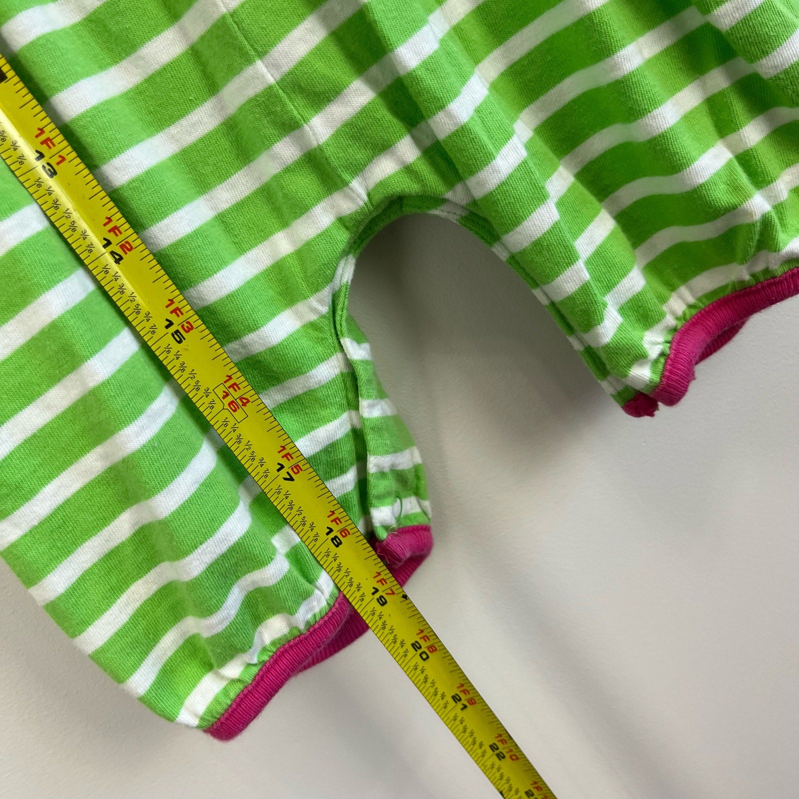 Vintage Gap Green Striped Jumpsuit Small (3-6 Months)