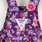 Load image into Gallery viewer, Vintage OshKosh B'gosh Purple Floral Overalls 4T USA
