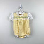 Load image into Gallery viewer, Vintage Carter's Yellow Floral Lace Ruffle Romper 18 Months USA
