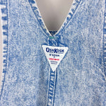 Load image into Gallery viewer, Vintage OshKosh B'gosh Acid Wash Captain OshKosh Shortalls 3T USA
