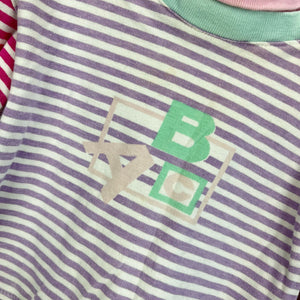 Vintage Happy Kids Striped ABC Shirt 18 Months