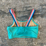 Load image into Gallery viewer, Crewcuts Girls Aqua Ruffle Bikini Swimsuit Set 8

