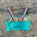 Load image into Gallery viewer, Crewcuts Girls Aqua Ruffle Bikini Swimsuit Set 8
