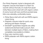 Load image into Gallery viewer, Magnetic Me Fleece Bear Hoodie Jacket Blue 6-12 Months
