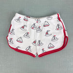 Load image into Gallery viewer, The Beaufort Bonnet Company Cheryl Shorts Undulata Regatta Richmond Red 3T
