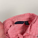 Load image into Gallery viewer, Janie and Jack Boys Coral Linen Button Up Shirt 18-24 Months
