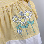 Load image into Gallery viewer, Vintage Samara Yellow Striped Flower Butterfly Dress 2T
