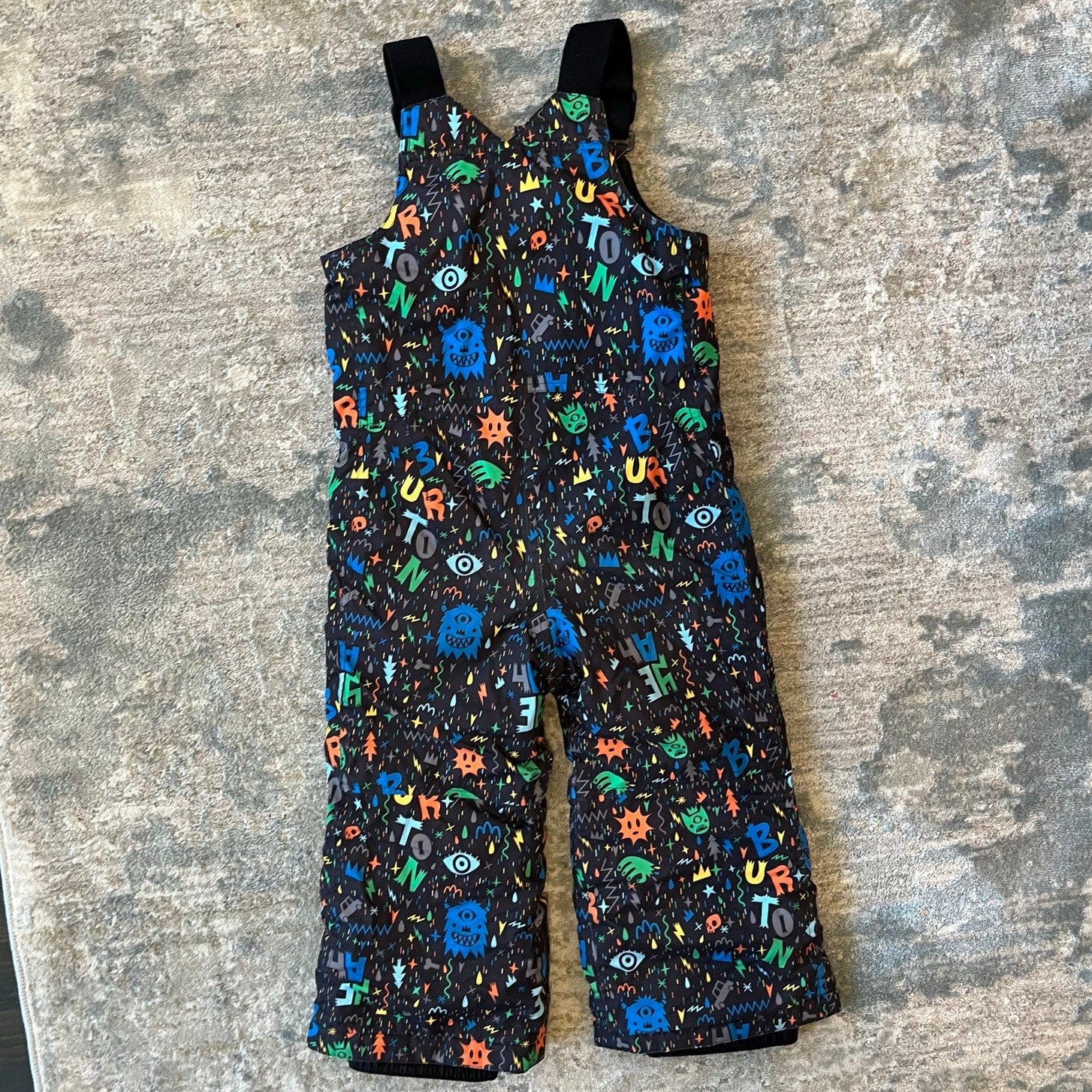 Burton Maven Toddler Bib Snow Pants Monster Print 2T