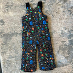 Load image into Gallery viewer, Burton Maven Toddler Bib Snow Pants Monster Print 2T
