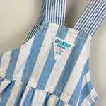 Load image into Gallery viewer, Vintage OshKosh B'gosh Blue Striped Shortall Romper 6 USA
