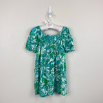 Load image into Gallery viewer, Lilly Pulitzer Girls Mini Delaney Dress Botanical Green Safari Sangria XS 2-3
