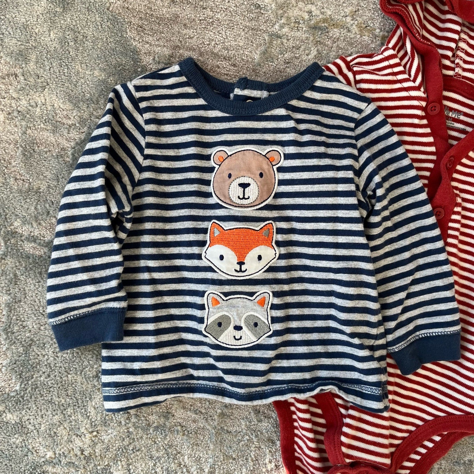 Little Me Striped Fall Shirt Bundle 12 Months