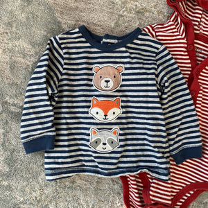 Little Me Striped Fall Shirt Bundle 12 Months