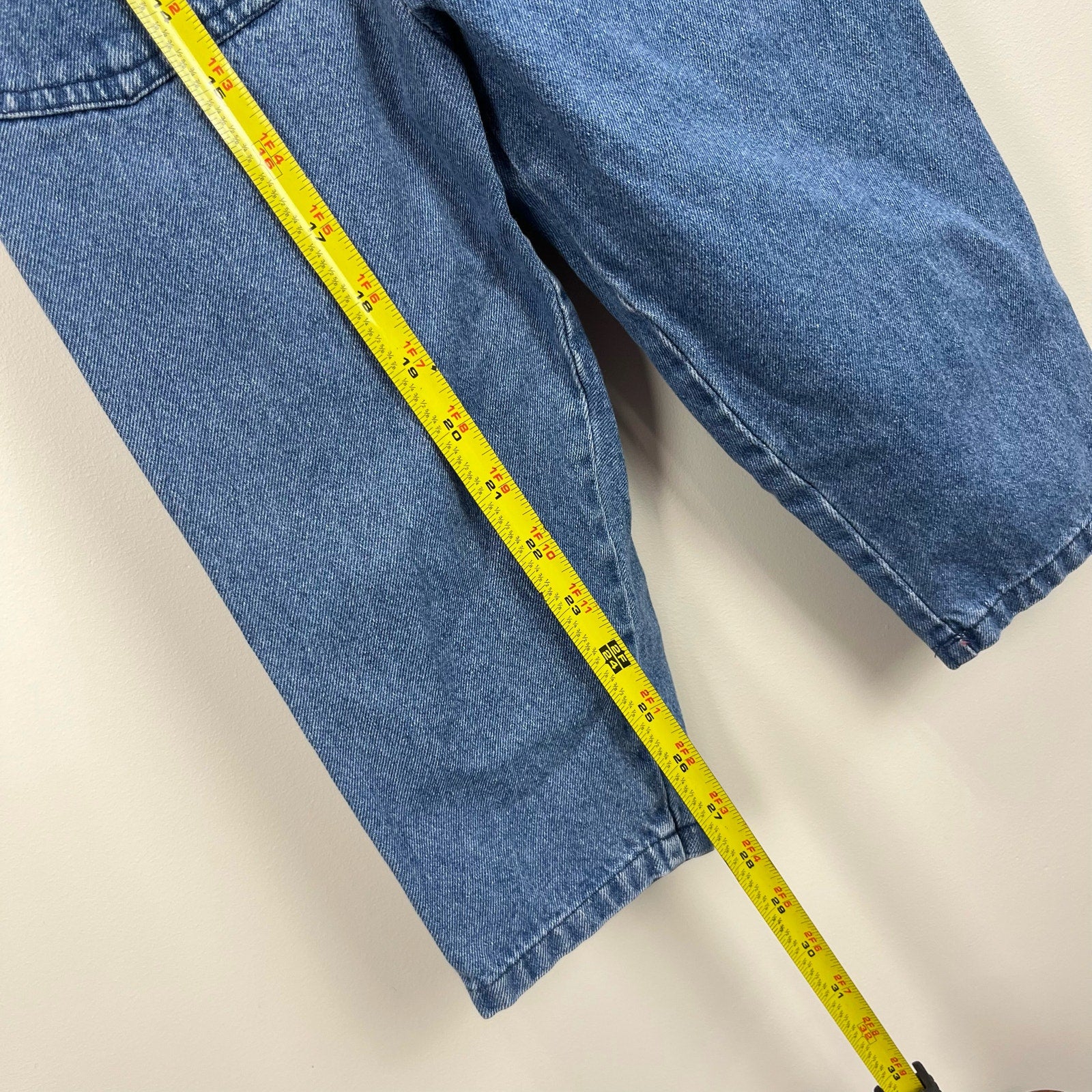 Vintage Young Hearts Denim Suspender Pants 3T