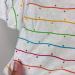 Load image into Gallery viewer, Vintage Small Stars Neon Polka Dot Stripe T-Shirt 12 Months

