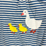 Load image into Gallery viewer, Mini Boden Reversible Elizabethan Blue Stripe Farm Dress 6-12 Months

