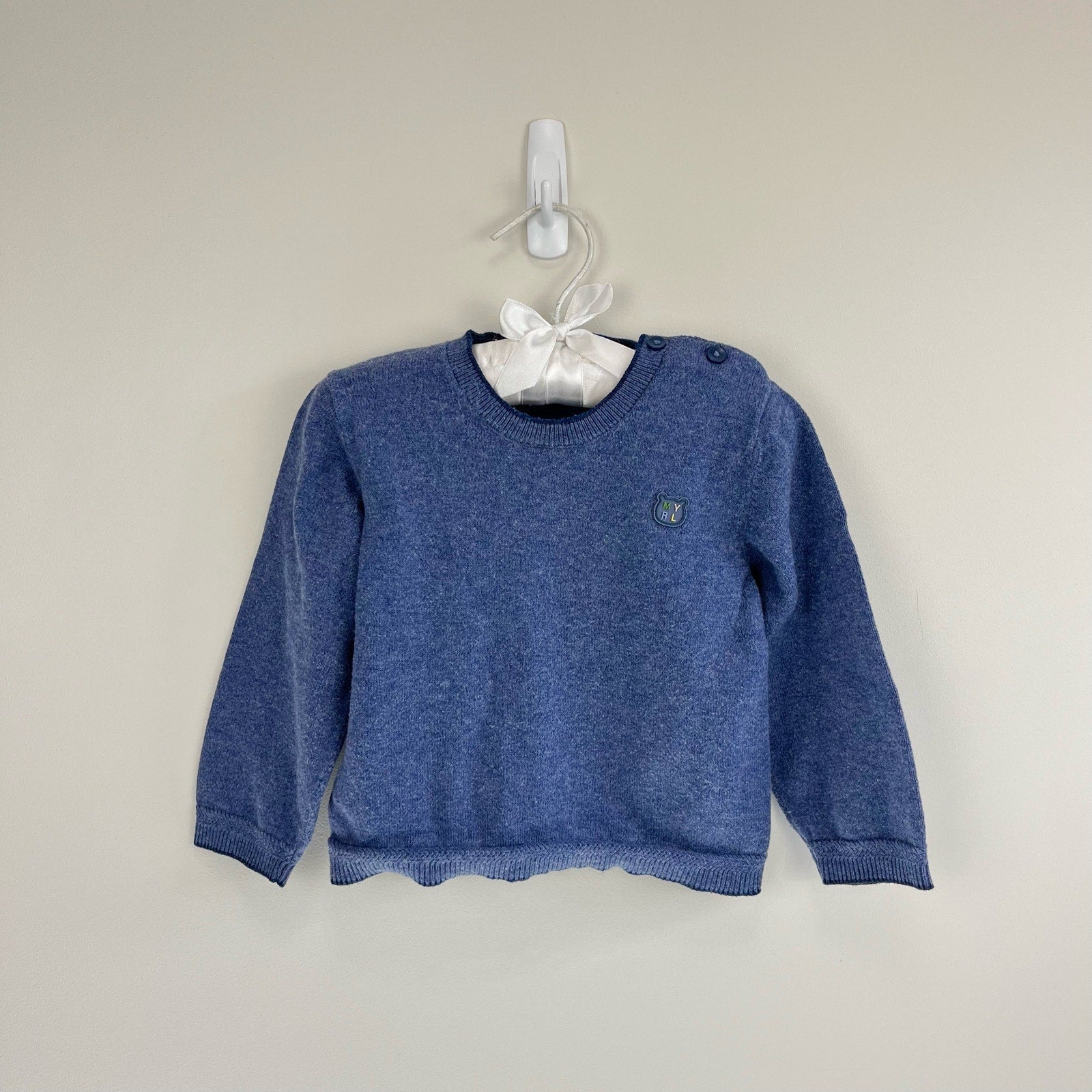 Mayoral Baby Blue Crewneck Sweater 18 Months