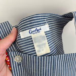 Load image into Gallery viewer, Vintage Good Lad Tailored Striped Ruffle Shortalls 4T
