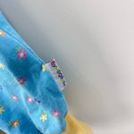 Load image into Gallery viewer, Vintage Gymboree Soft Blue Flower Print Overalls XS 18-24 Months
