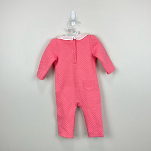 Janie and Jack Girls Pink Ruffle One Piece 3-6 Months NWT