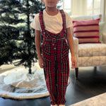 Load image into Gallery viewer, Vintage DiJon Apparel Festive Plaid Suspender Pants Overalls 6
