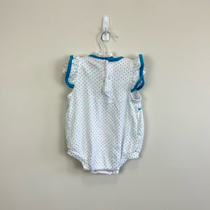 Vintage Little Miracles Polka Dot Bear Romper 3-6 Months