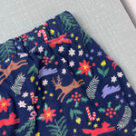 Load image into Gallery viewer, Hanna Andersson Baby Print Knit Jogger Winter White on Navy 75 cm 12-18 Months
