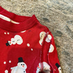 Load image into Gallery viewer, Hanna Andersson Red Snowman Pajamas 110 cm 5T
