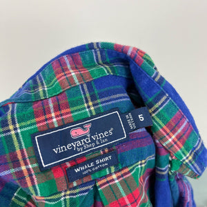 Vineyard Vines Plaid Flannel Whale Shirt 5T