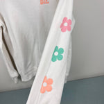 Load image into Gallery viewer, Abercrombie Kids Relaxed Fit Graphic Sweatshirt Groovy Hearts &amp; Flowers 9-10
