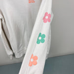 Load image into Gallery viewer, Abercrombie Kids Relaxed Fit Graphic Sweatshirt Groovy Hearts &amp; Flowers 9-10
