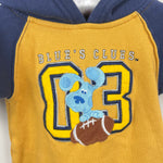 Load image into Gallery viewer, Vintage Y2K Nick Jr Blue's Clues Hooded Football Coverall Outfit 0-3 Months
