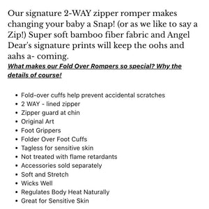 Angel Dear 2 Way Zipper Romper 6-12 Months