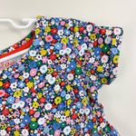 Load image into Gallery viewer, Mini Boden Short Sleeve Fun Floral Jersey Dress 7-8
