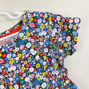 Mini Boden Short Sleeve Fun Floral Jersey Dress 7-8