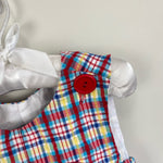 Load image into Gallery viewer, Kelly&#39;s Kids Plaid Lobster Jon Jon Romper 6 Months
