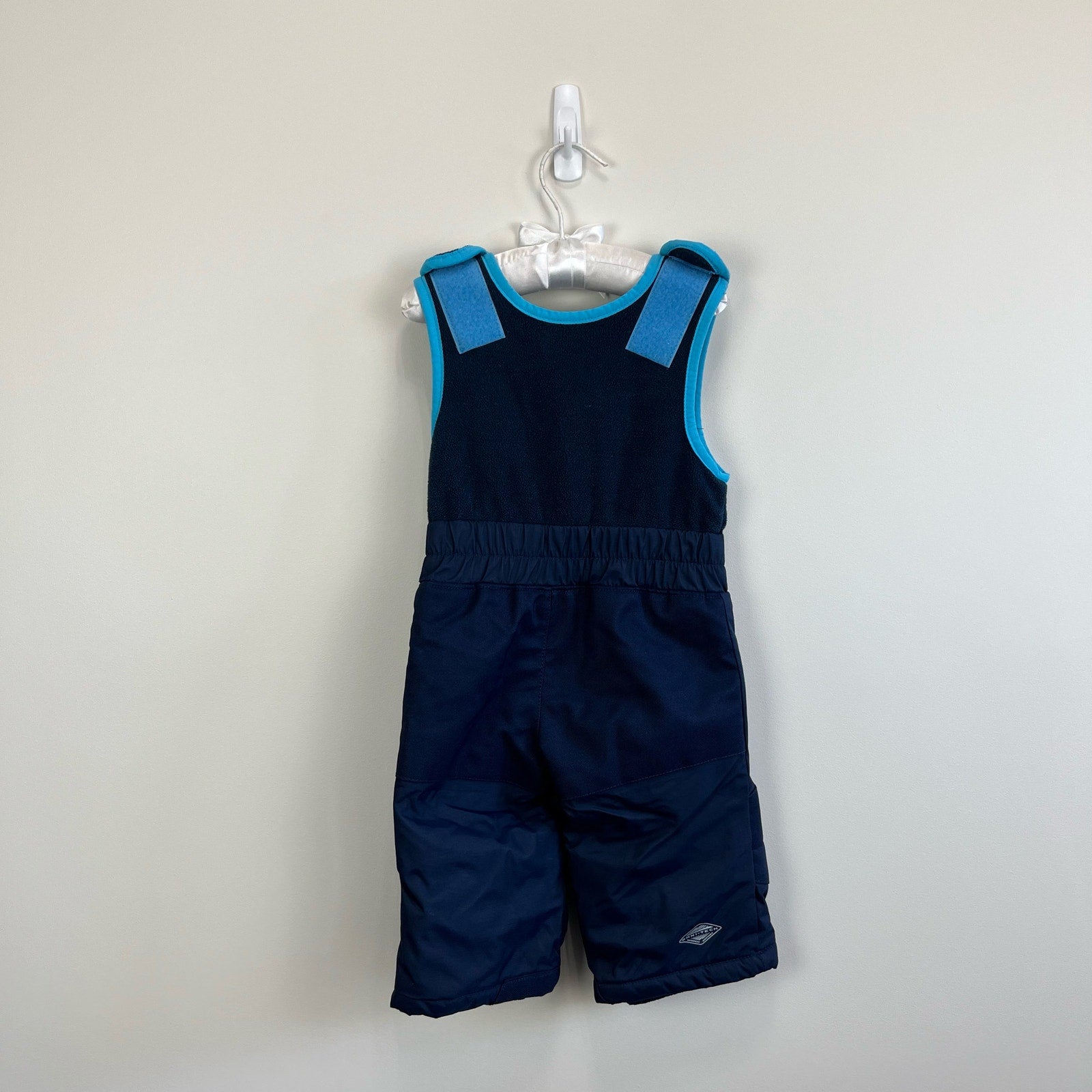 Columbia Boys Blue Snow Bib Overalls 6-12 Months