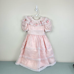 Vintage Sylvia Whyte Pink Party Dress 6