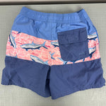 Load image into Gallery viewer, Vineyard Vines Boys' Pieced Chappy Swim Trunk Blue Pink Fish 6
