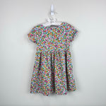 Load image into Gallery viewer, Mini Boden short Sleeve Fun Floral Jersey Dress 4-5
