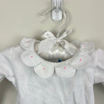 Load image into Gallery viewer, Jacadi Paris White Petal Collar Bodysuit 6 Months
