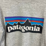 Load image into Gallery viewer, Patagonia Boys' Long-Sleeved Capeline Cool Daily T-Shirt Logo Drifter Grey S 7-8
