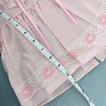 Load image into Gallery viewer, Vintage Pink Lace Ruffle Flower Dress Set 6-9 Months USA
