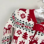 Load image into Gallery viewer, Hanna Andersson Holiday Dear Deer HannaJams Footed Sleeper 75 cm 12-18 Months
