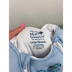 Load image into Gallery viewer, Baby Merlin Magic Sleepsuit Blue Cotton Large 3-6 Months
