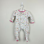 Load image into Gallery viewer, Magnetic Me Organic Cotton Magnetic Baby Footie Rainbow Sprinkle Cake 6-9 months
